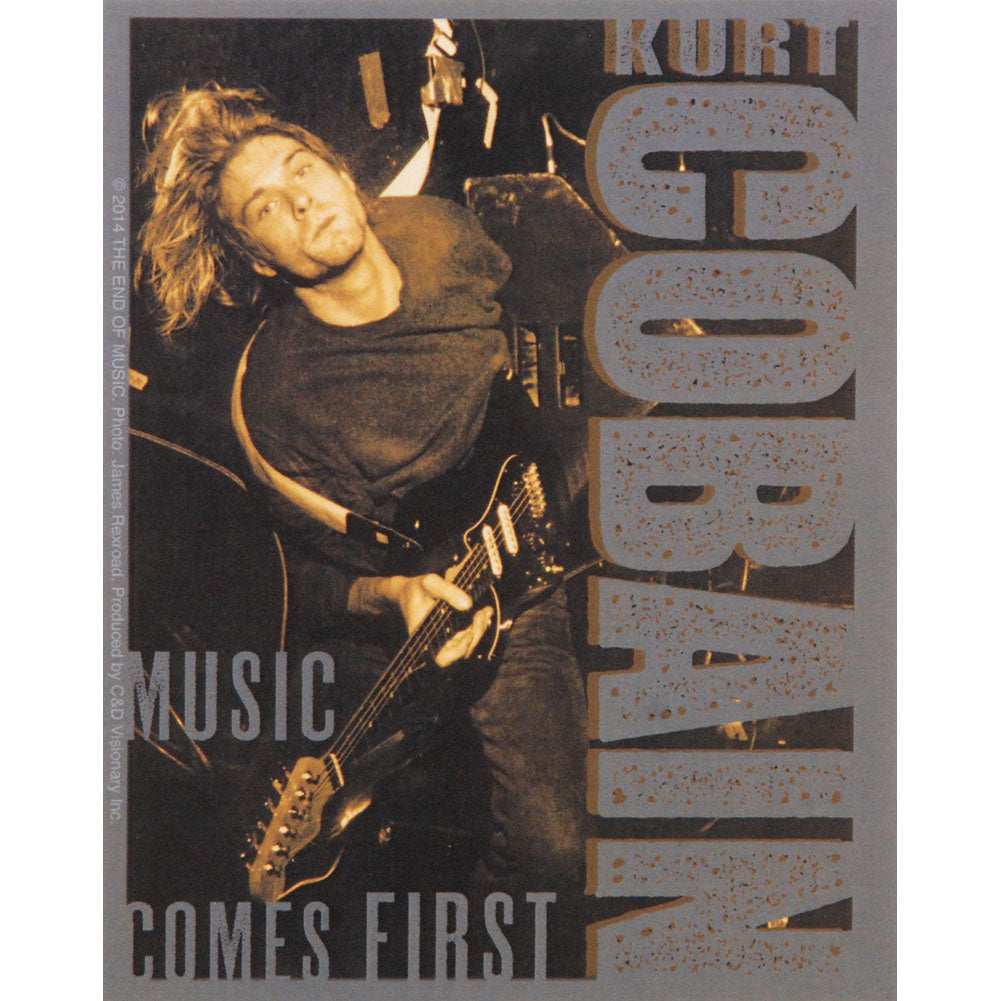 Music Comes First Sticker
