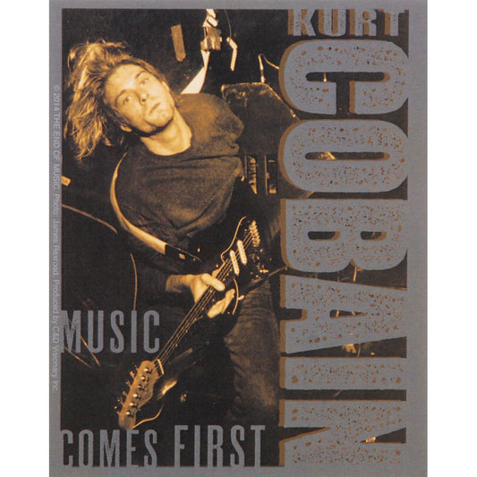 Nirvana Music Comes First Sticker