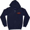 Logo Zippered Hooded Sweatshirt