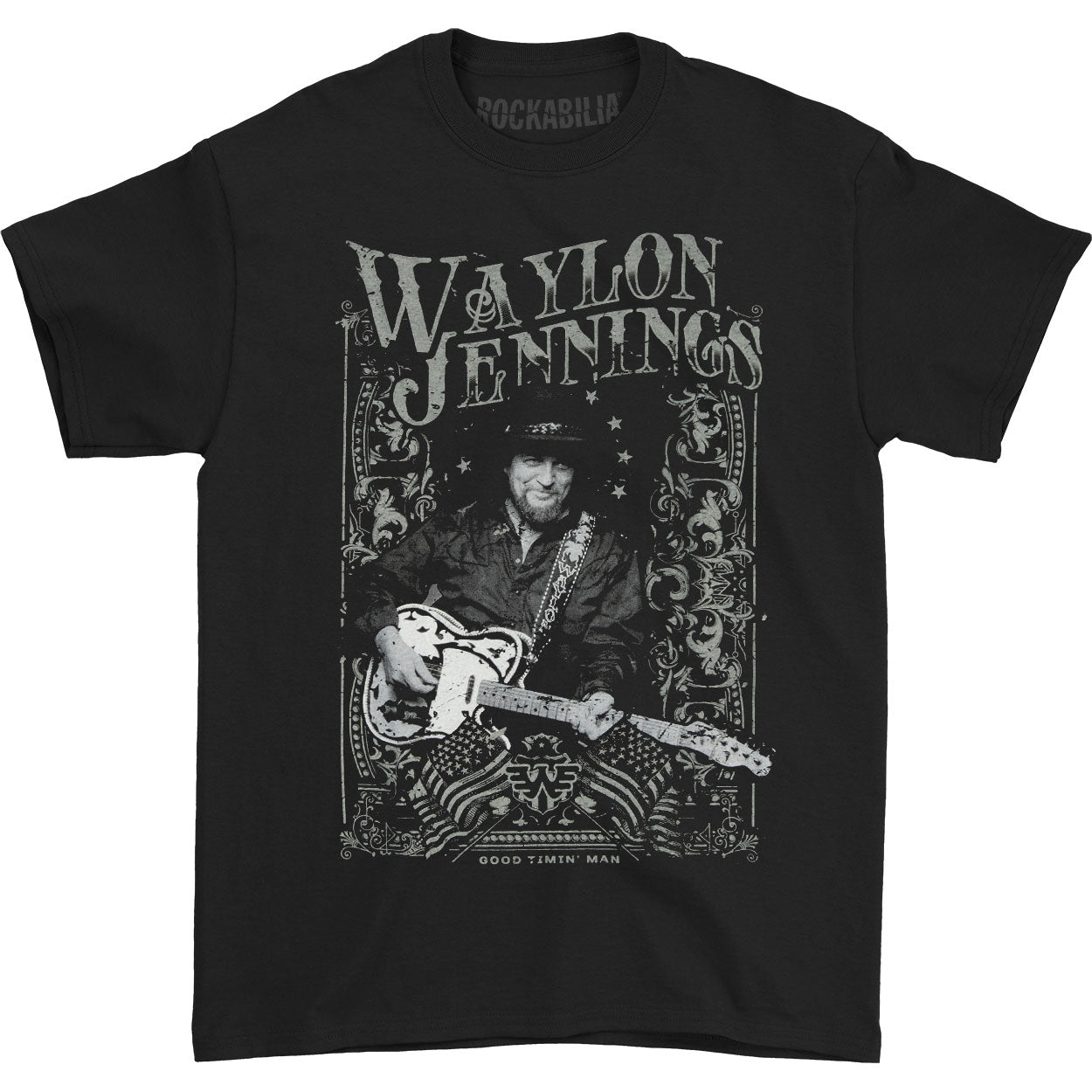 Waylon Jennings Portrait T-shirt