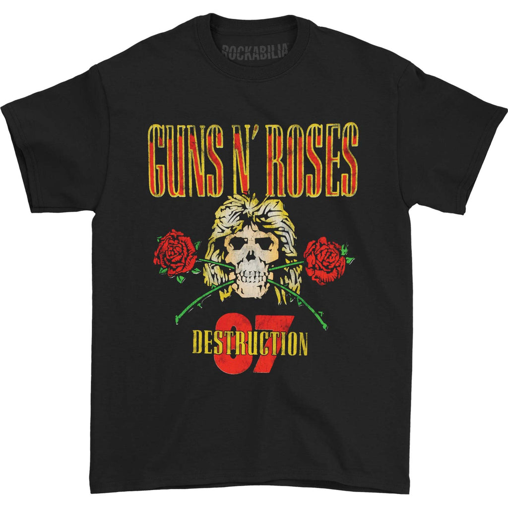 Guns N Roses Destruction 1987 UK Tour T-shirt