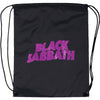 Purple Logo Drawstring Backpack