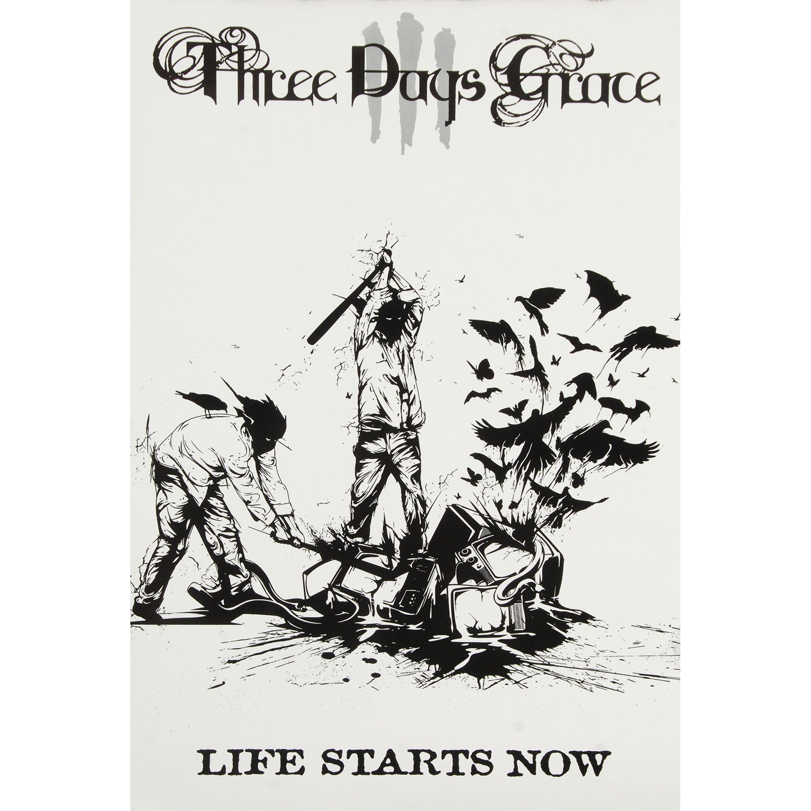 Three Days Grace Life Starts Now Domestic Poster