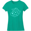 Girl's Green Logo Soft Junior Top