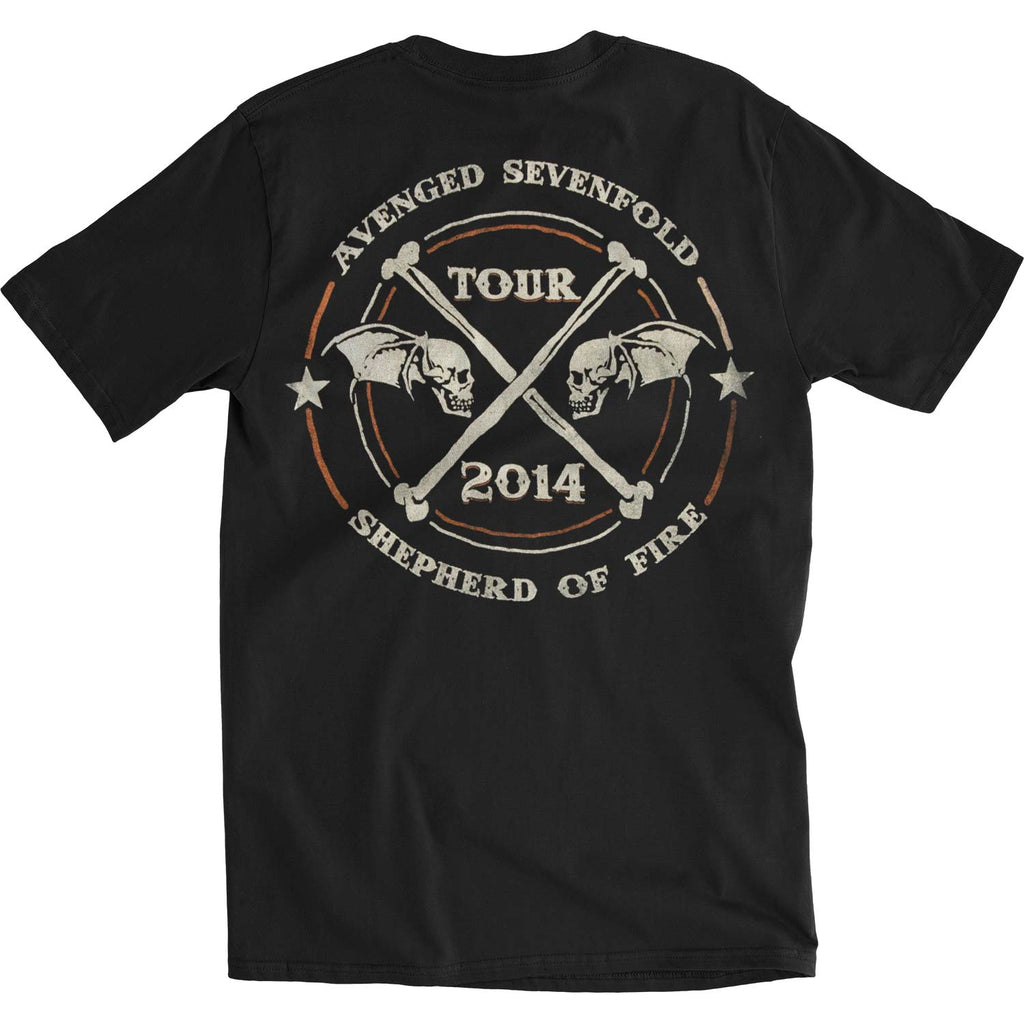 Avenged Sevenfold Crossing Over 2014 Tour Slim Fit T-shirt