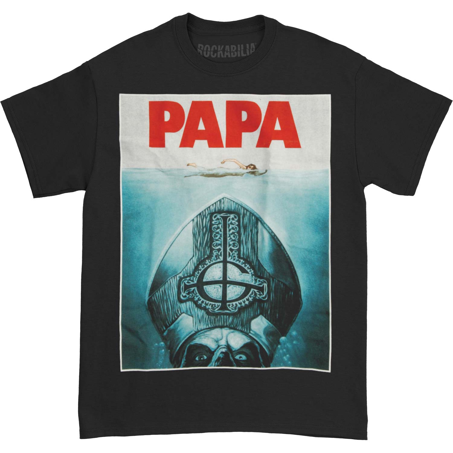 Ghost Jumbo Print Papa T-shirt