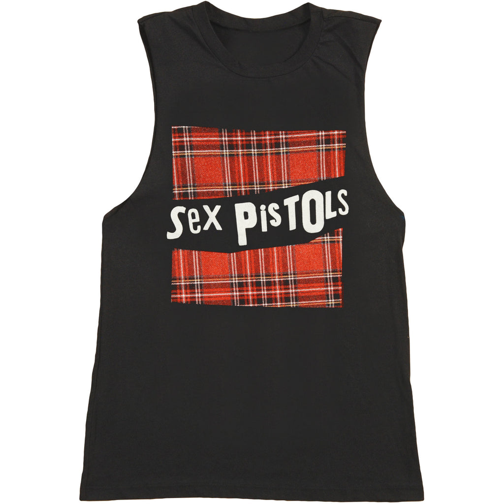 Sex Pistols Plaid Womens Tank 208238 Rockabilia Merch Store