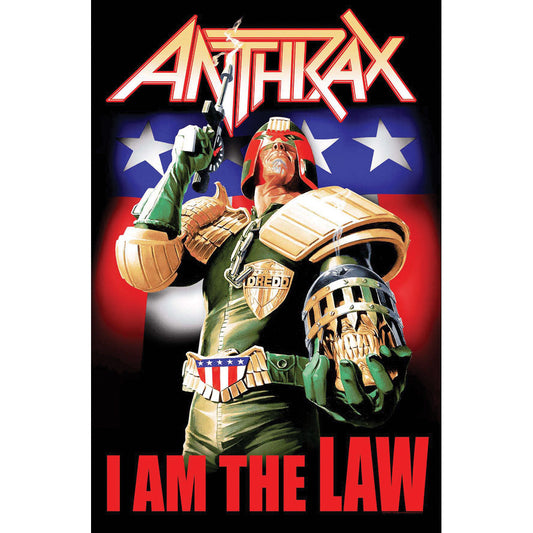 Anthrax I Am The Law Poster Flag