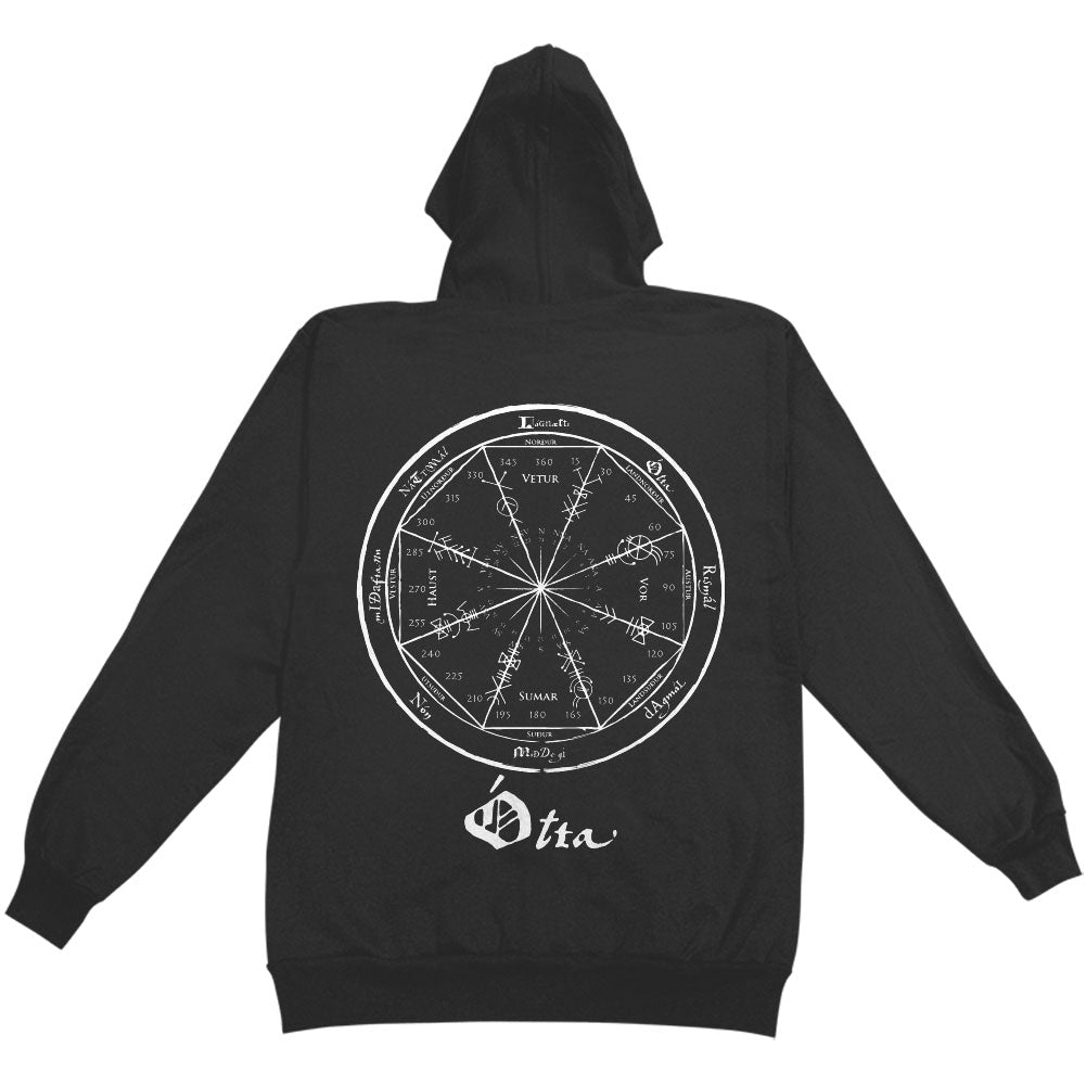 Solstafir Otta/Eyktargram Zippered Hooded Sweatshirt