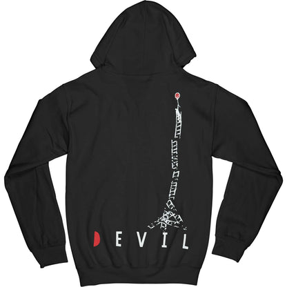 Devil Zippered Hooded Sweatshirt