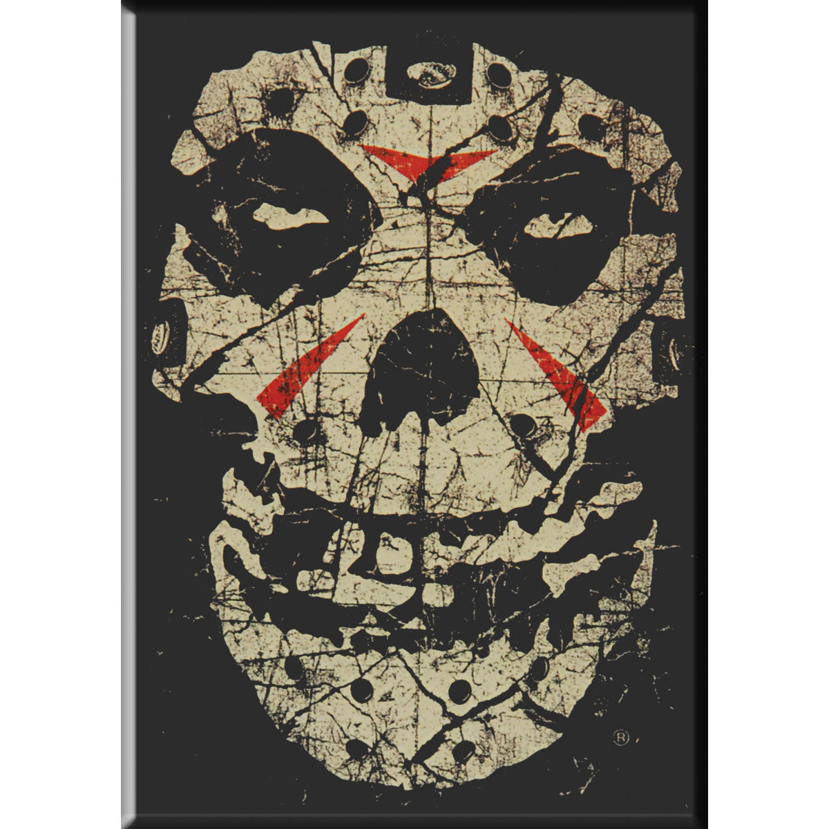 Crystal Lake Skull Magnet