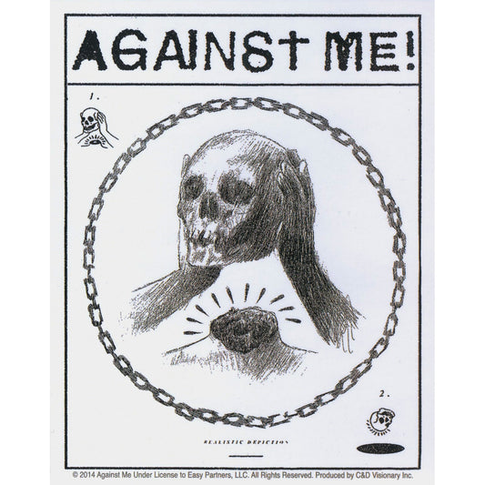 Against Me Skull Sticker