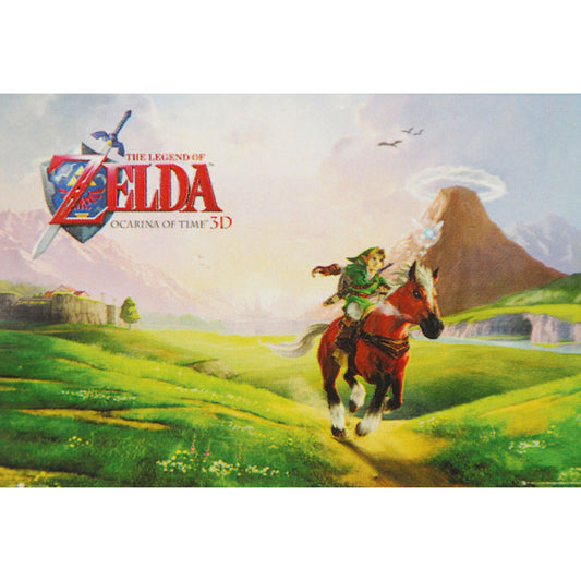 Zelda Ocarina Of Time 3D Domestic Poster