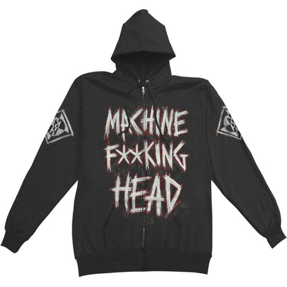 Fucking Head Zippered Hooded Sweatshirt
