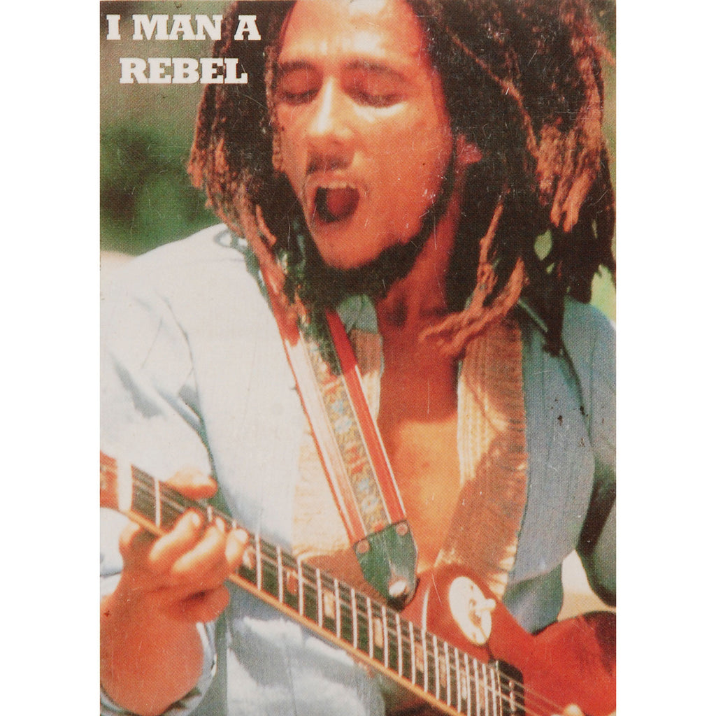 Bob Marley I Man A Rebel 2 Sticker