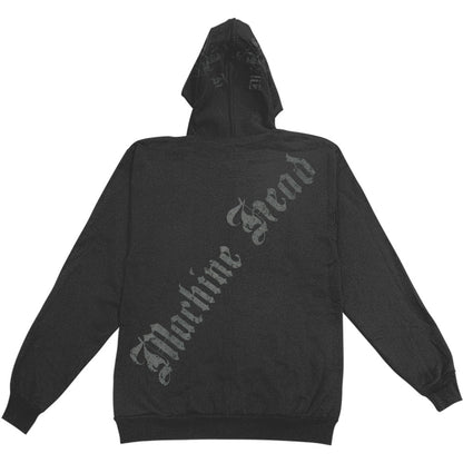 Ornate Zippered Hooded Sweatshirt