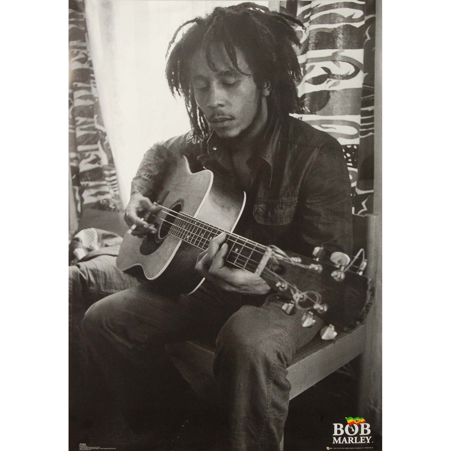 Bob Marley Guitar Domestic Poster