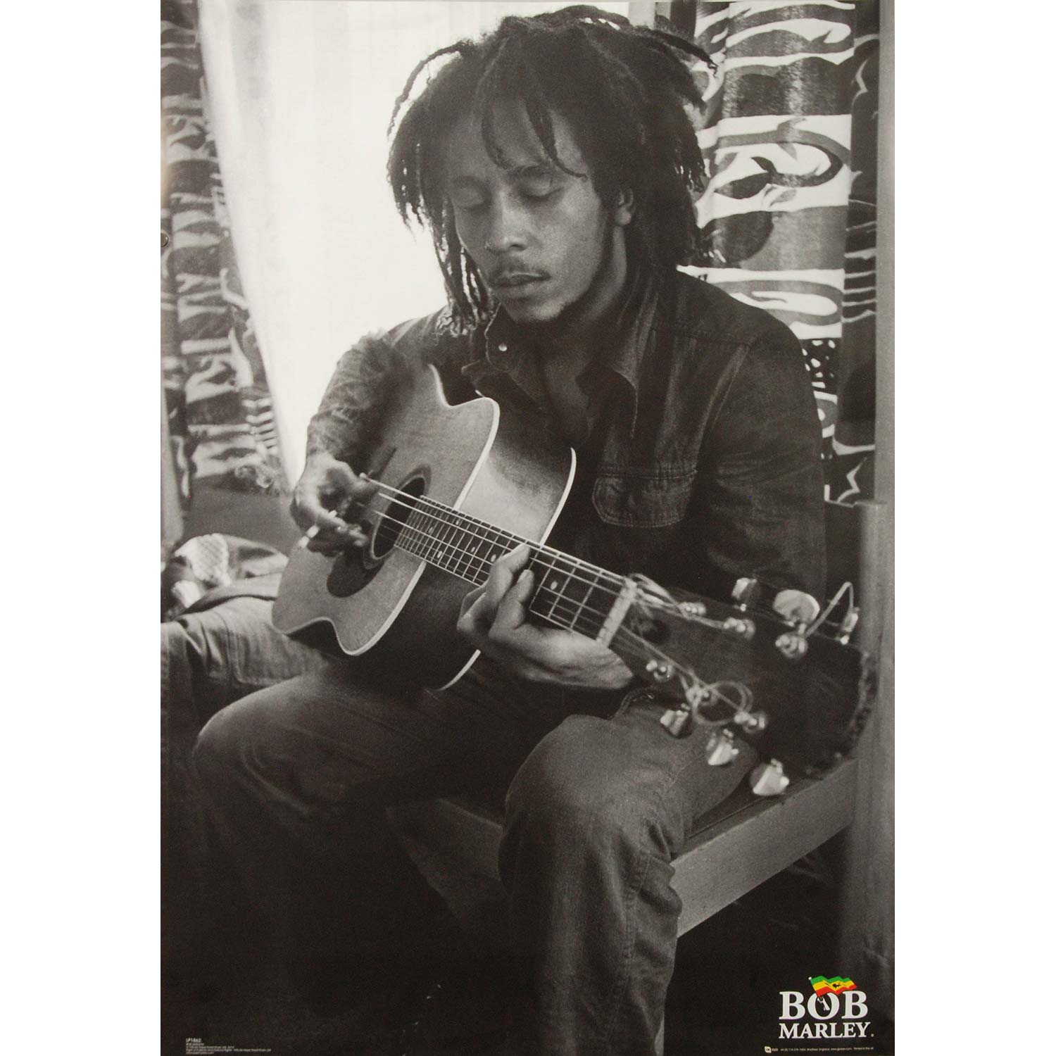 Bob Marley Guitar Domestic Poster
