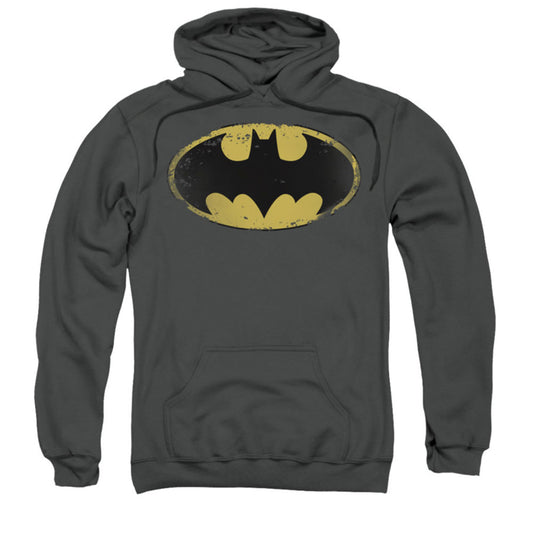 Batman Batman Distressed Shield Hooded Sweatshirt
