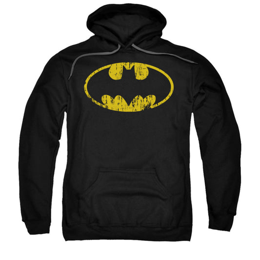 Batman Classic Logo Distressed Hooded Sweatshirt