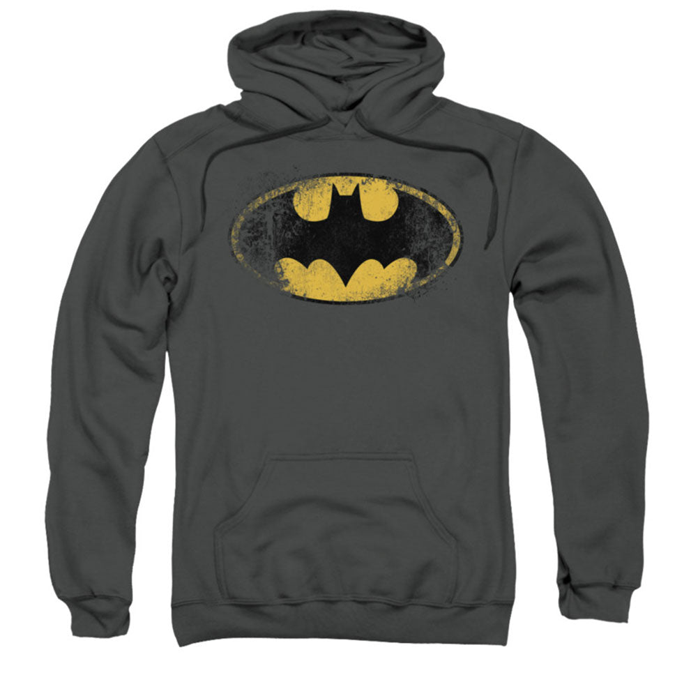 Batman Destroyed Logo Hooded Sweatshirt