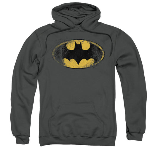 Batman Destroyed Logo Hooded Sweatshirt
