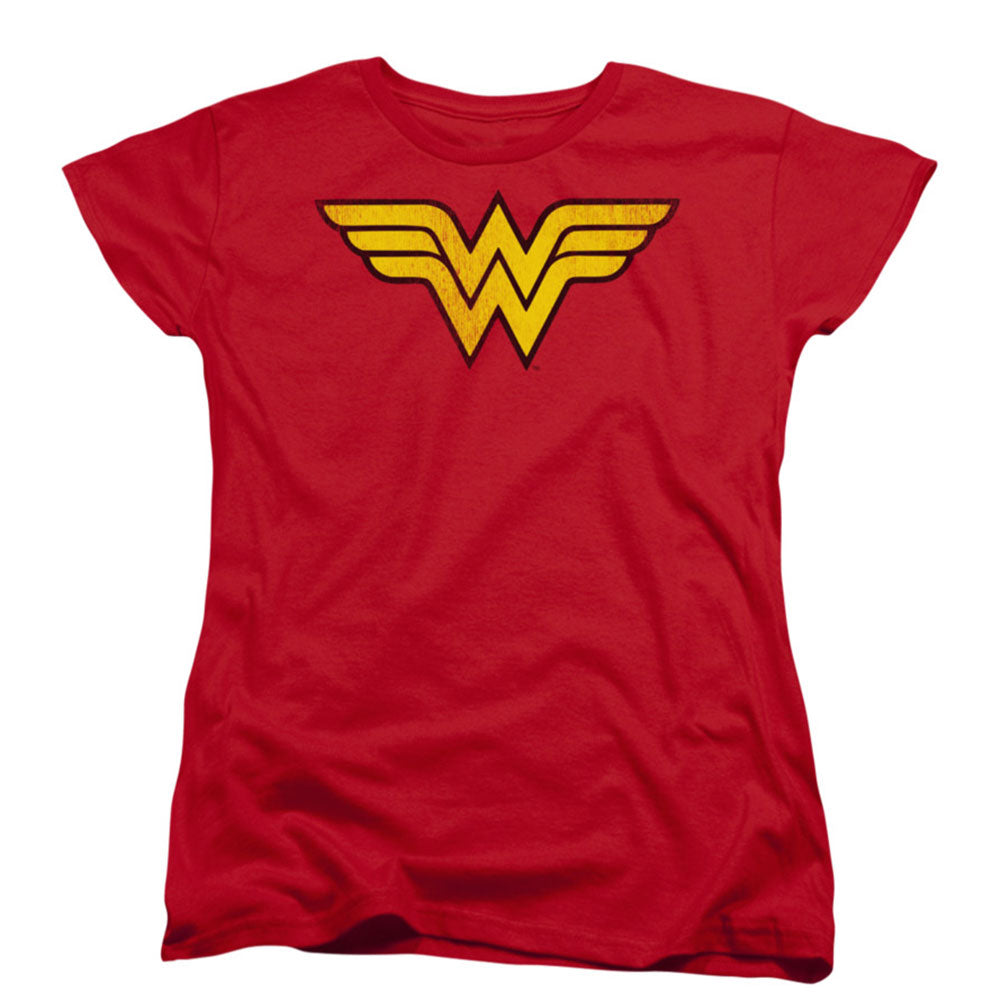 DC Comics Wonder Woman Logo Dist Womens T-shirt