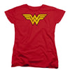 Wonder Woman Logo Dist Womens T-shirt