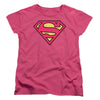 Superman Classic Logo Womens T-shirt