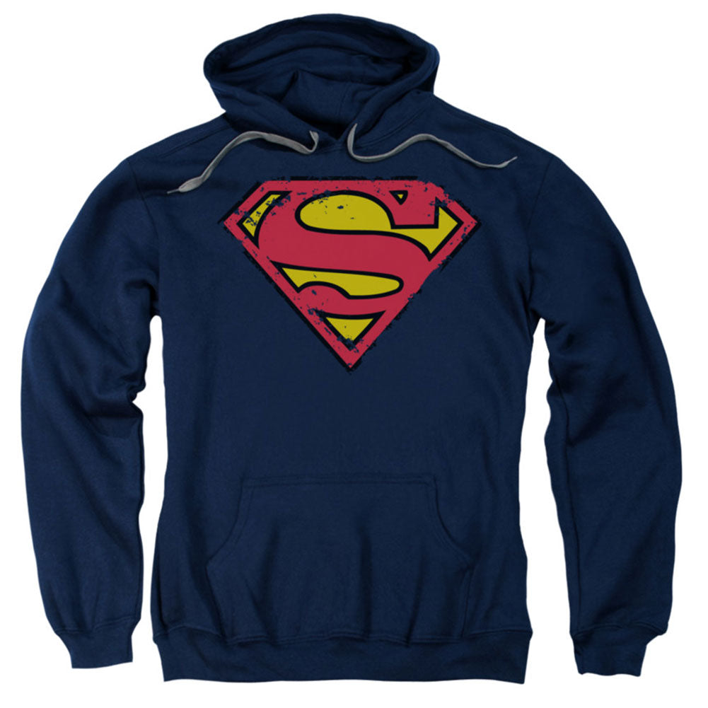 Superman Distressed Shield Hooded Sweatshirt
