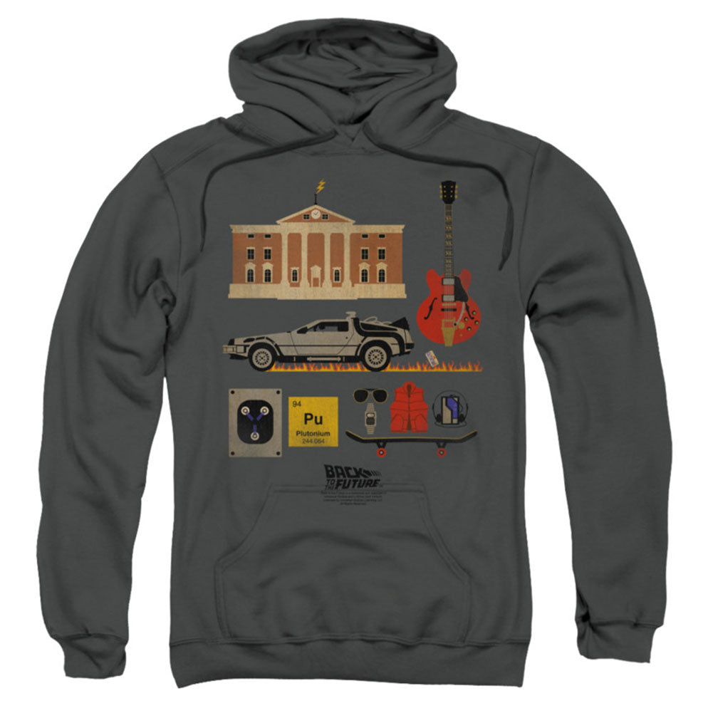 Back To The Future Items Hooded Sweatshirt