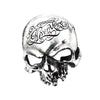Nevermore Skull Belt Buckle