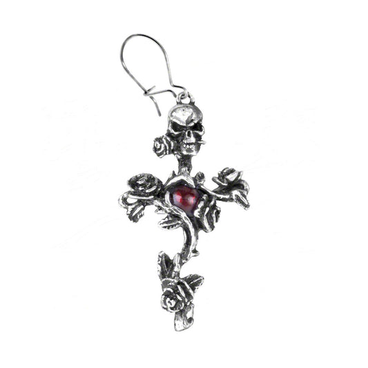 Alchemy Of England Rose Thorn Cross Earrings