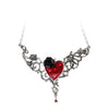 The Blood Rose Heart Pendant Necklace