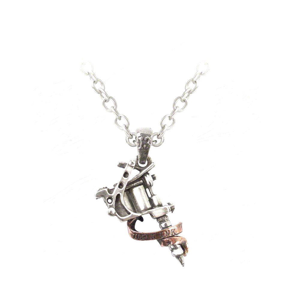 Alchemy Of England Tattoo Gun Necklace