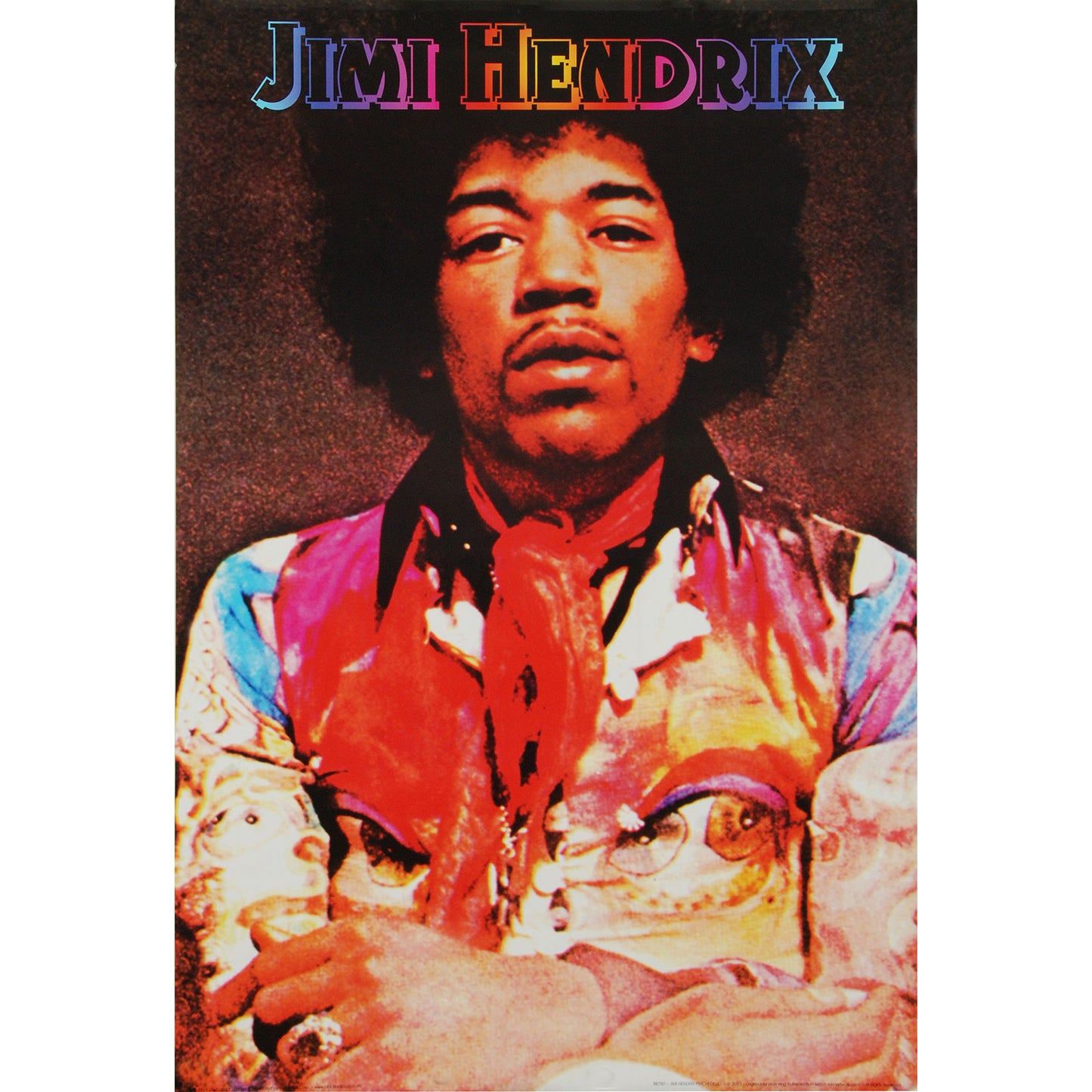 Jimi Hendrix Psychadelic Domestic Poster