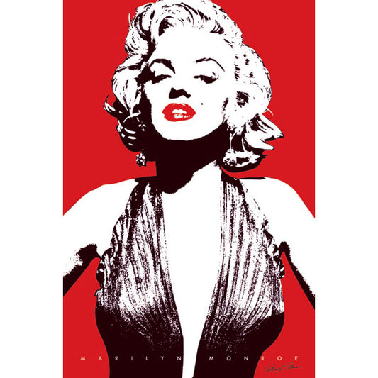 Marilyn Monroe Red Domestic Poster