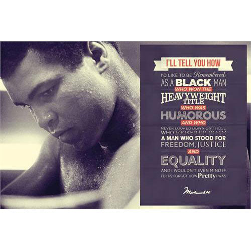 Muhammad Ali Quotes Domestic Poster