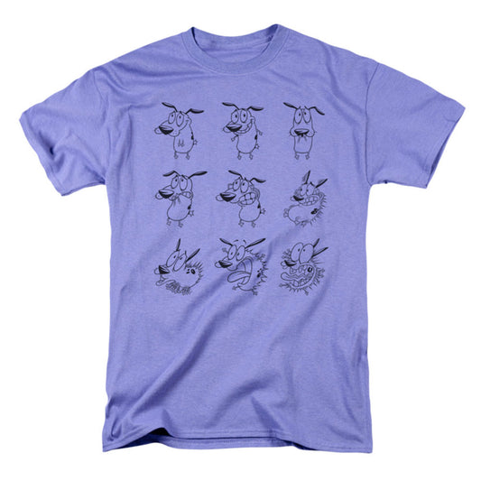 Courage The Cowardly Dog Courage Poses T-shirt