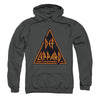 Distressed Logo Hooded Sweatshirt