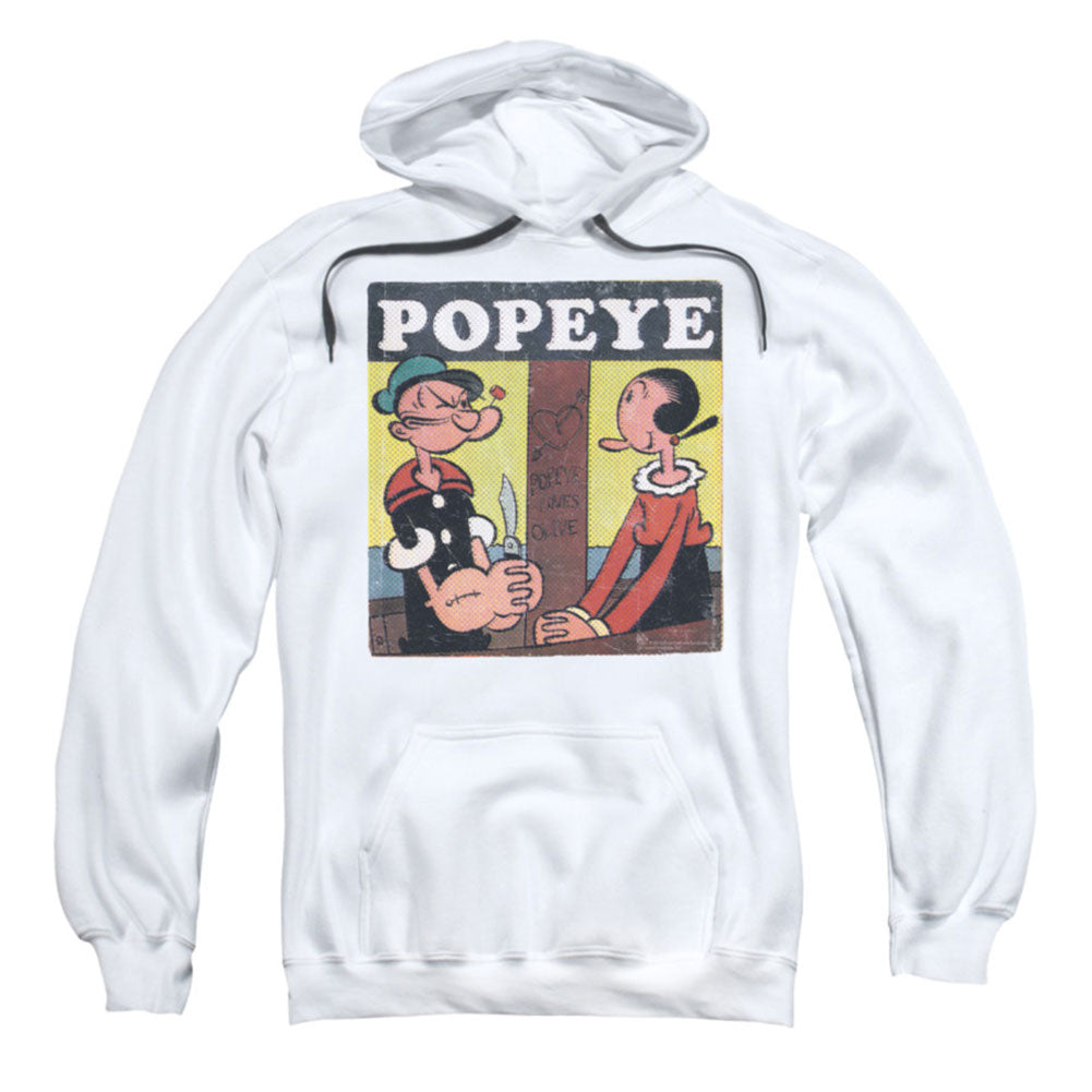 Popeye Loves Olive Hooded Sweatshirt