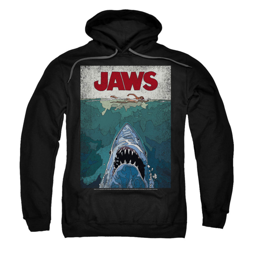 Jaws Lined Poster Hooded Sweatshirt