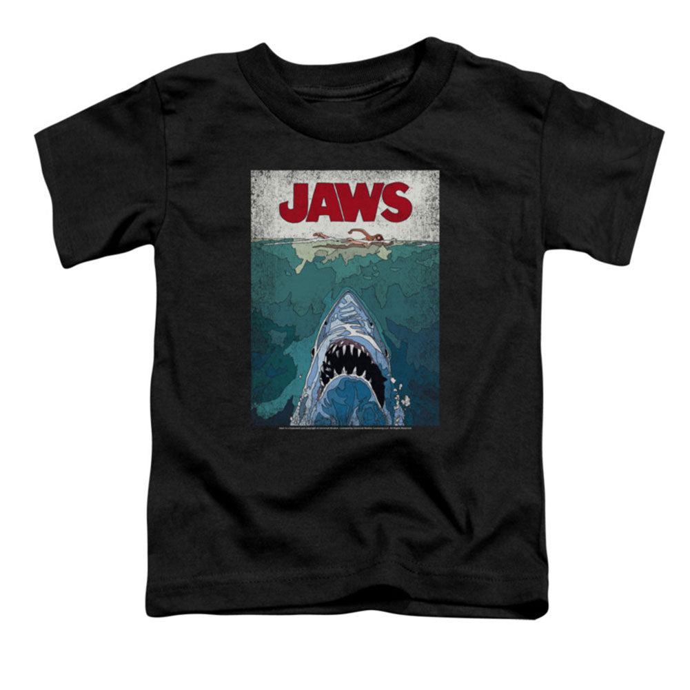 Jaws Lined Poster Childrens T-shirt