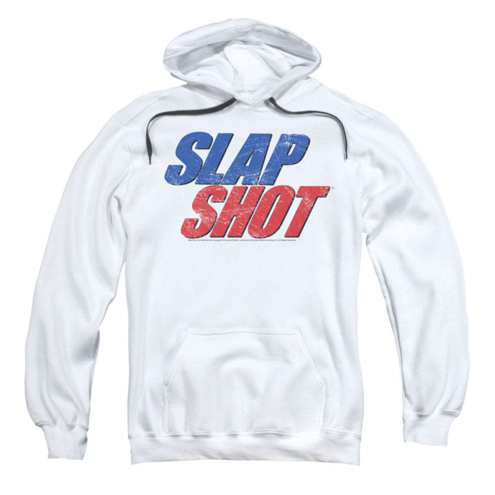 Slap Shot Blue & Red Logo Hooded Sweatshirt
