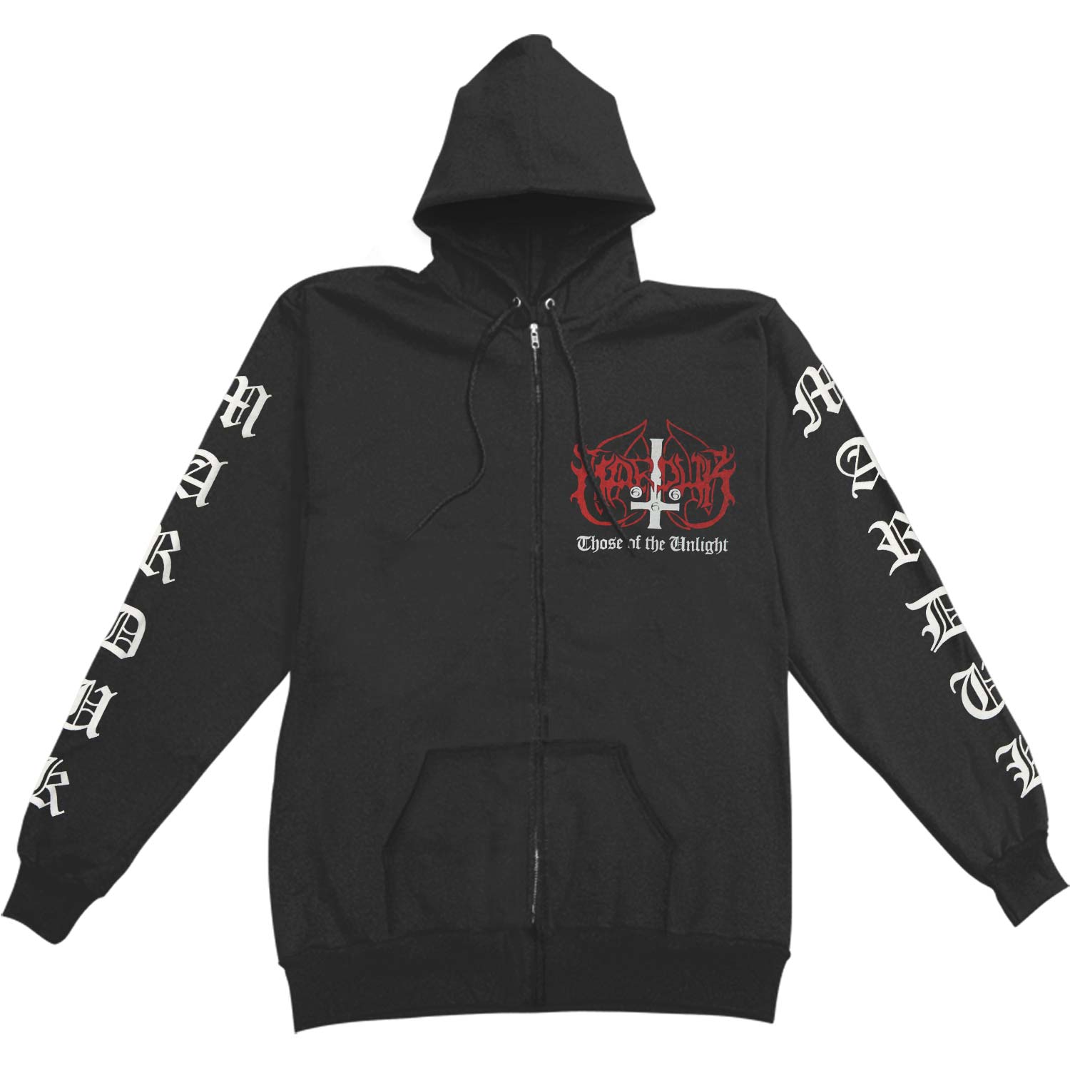 Marduk Those Of The Unlight Zippered Hooded Sweatshirt