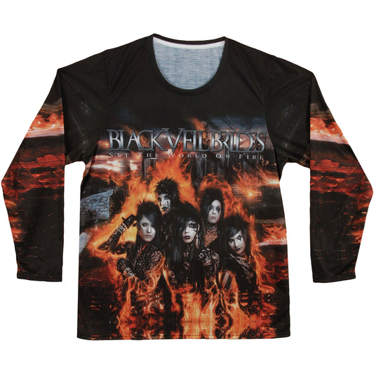 Black Veil Brides Set The World On Fire Sublimation T-shirt