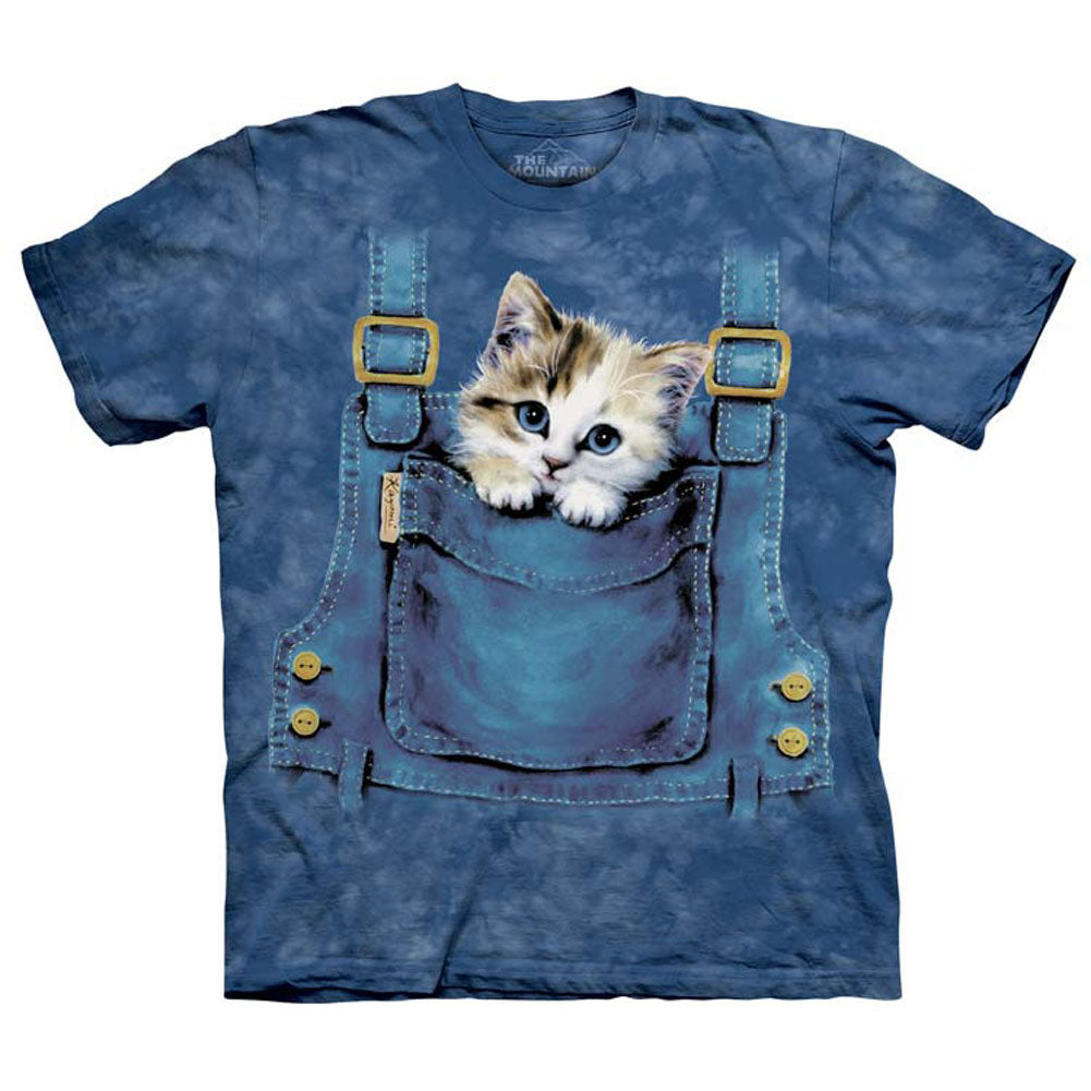 The Mountain Kitty Overalls T-shirt