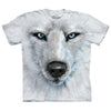 White Wolf Face Small T-shirt