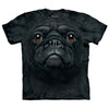 Black Pug Face Small T-shirt