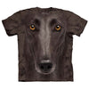 Black Greyhound Face Small T-shirt